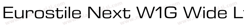 Eurostile Next W1G Wide Lt字体转换